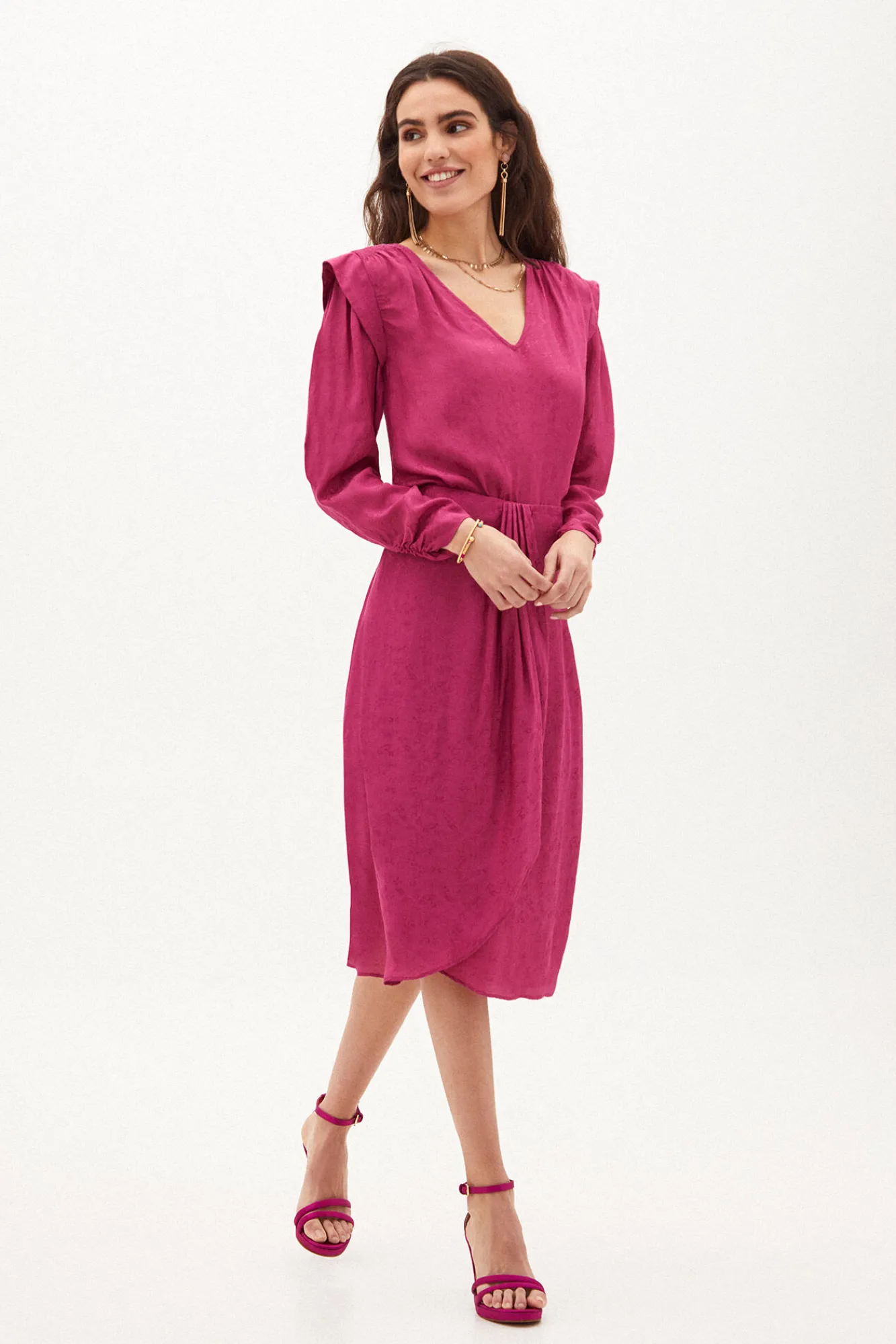 Pauline Falda Midi En Jacquard^Hoss Intropia Clearance