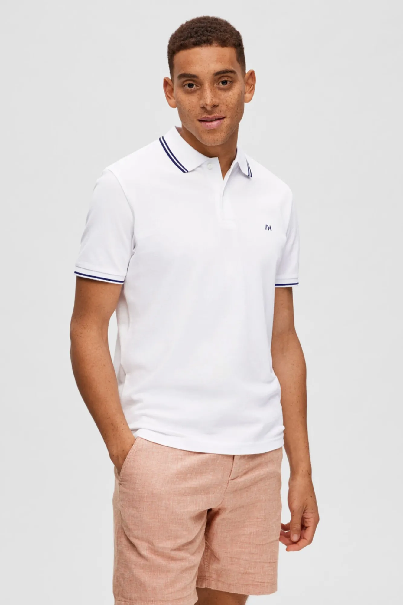 Polo 100% Algodon Organico Con Logo Bordado^Selected Discount