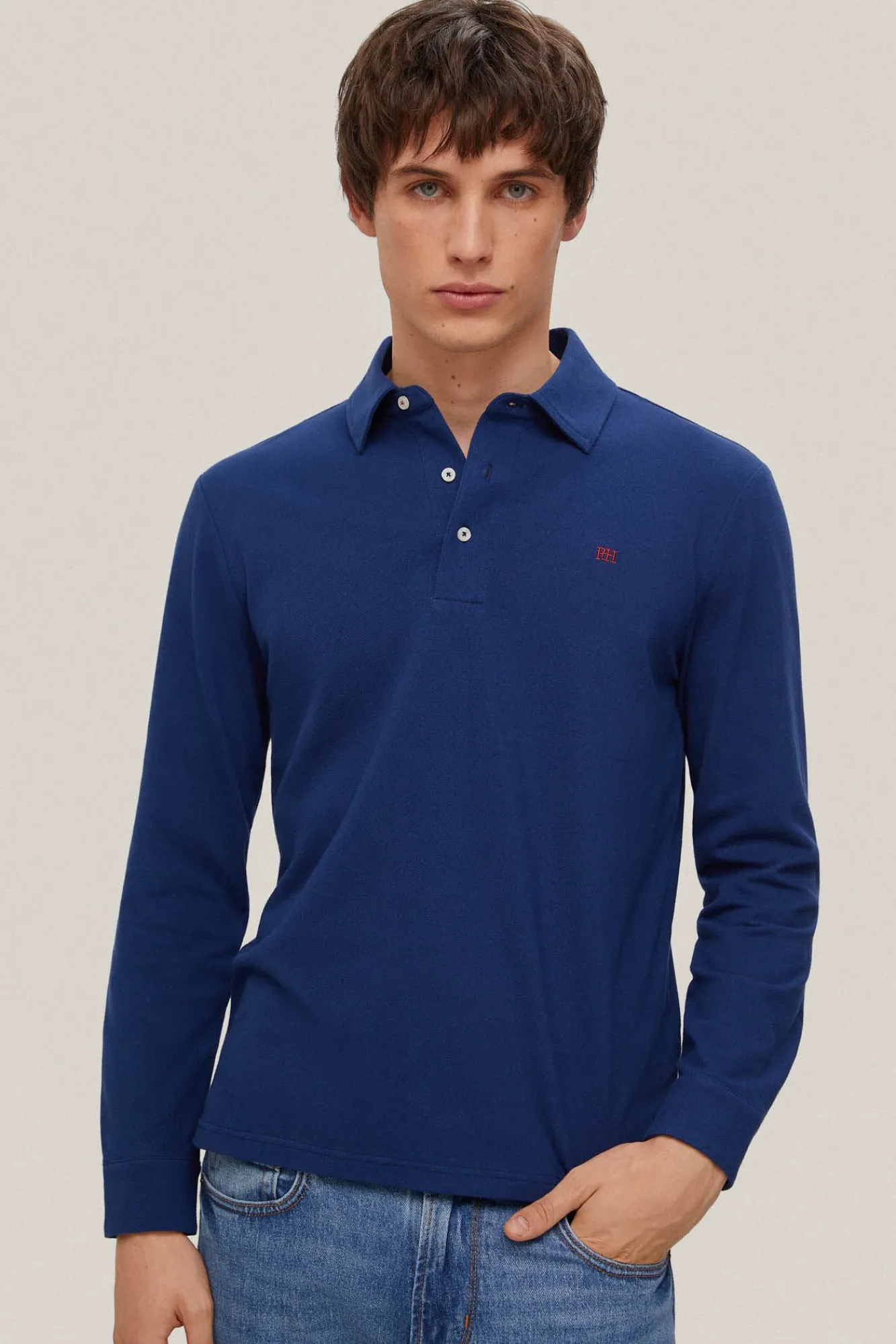 Polo Basico Manga Larga^Pedro del Hierro Online