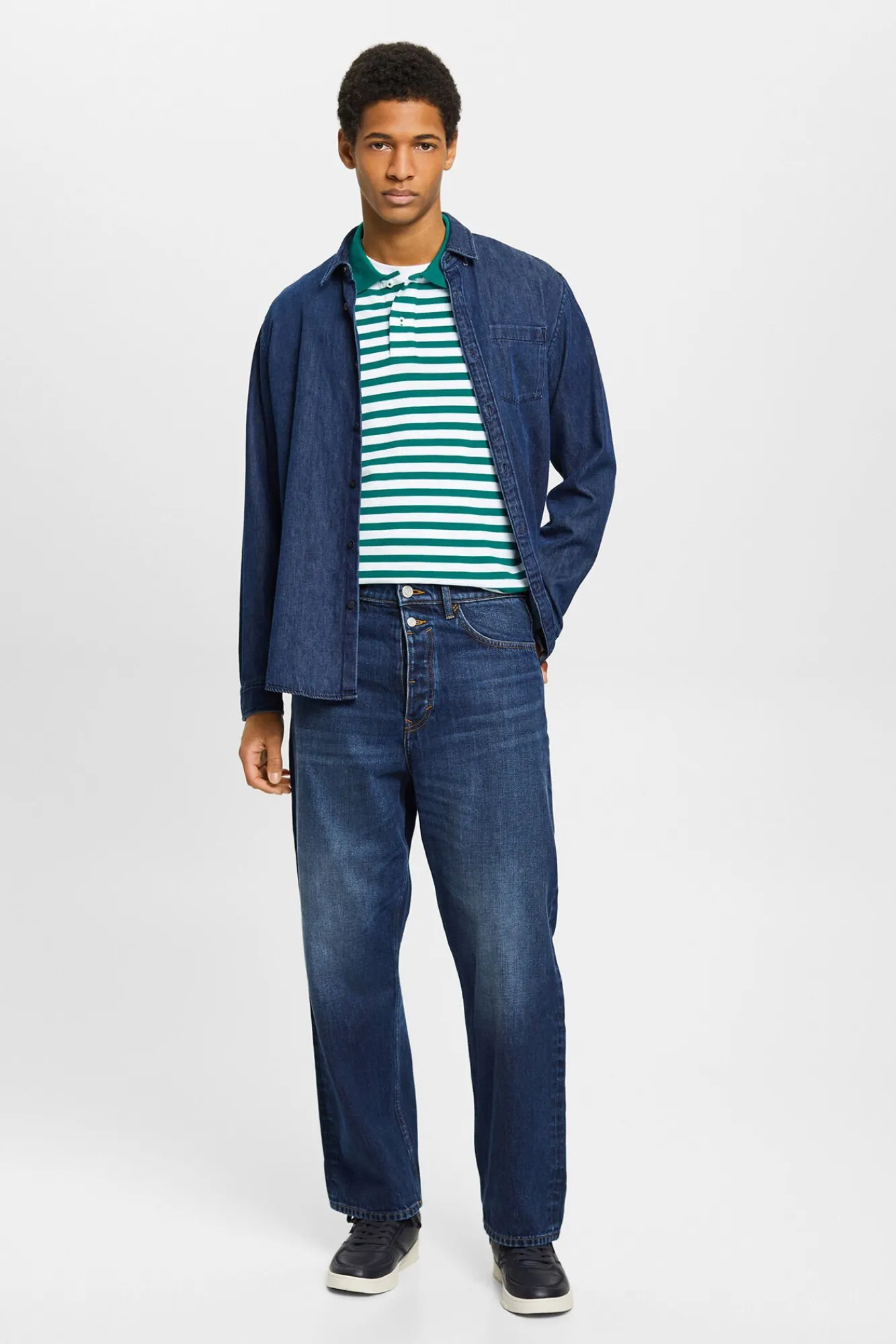 Polo Basico Pique Rayas Algodon^Esprit Shop
