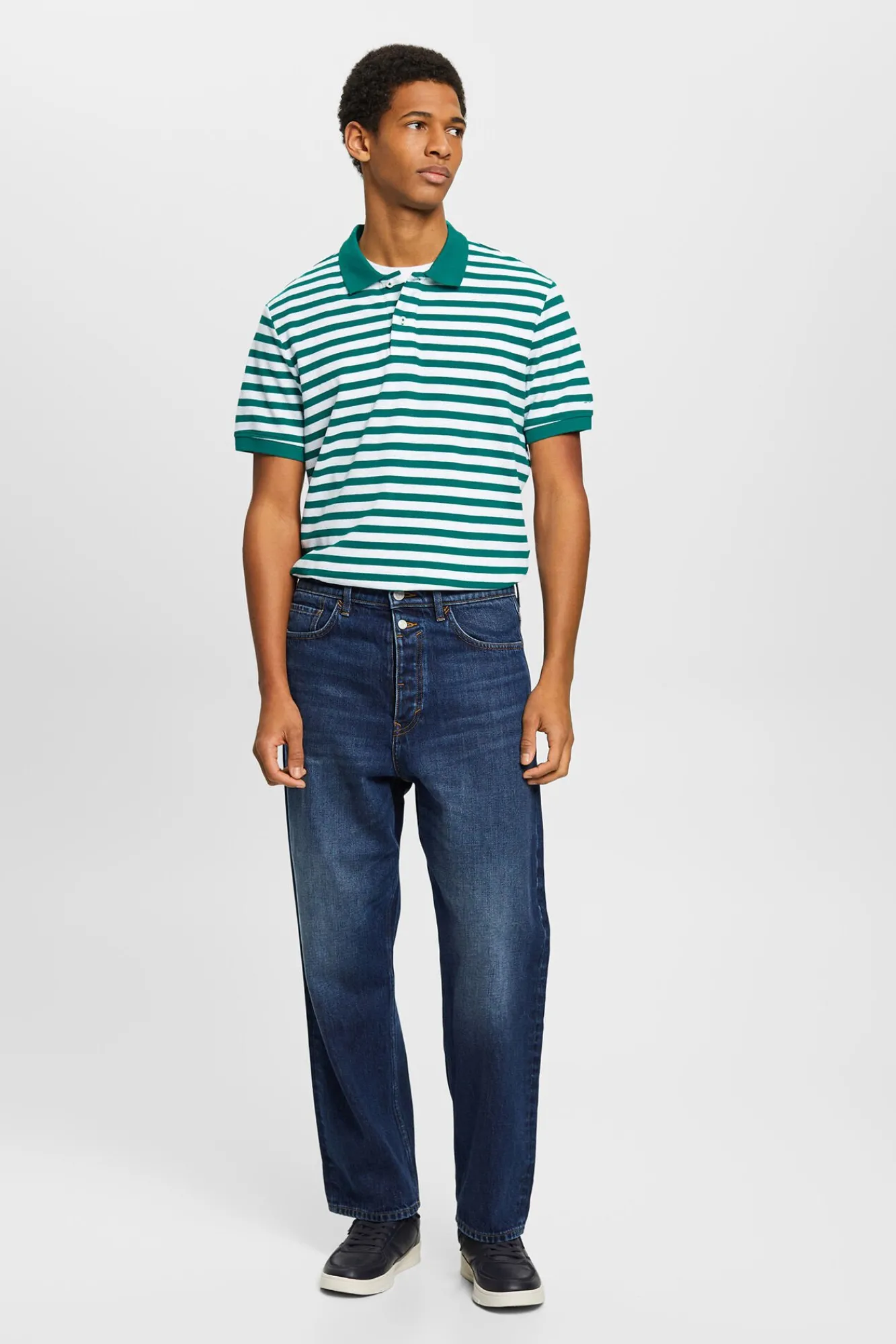 Polo Basico Pique Rayas Algodon^Esprit Shop