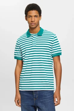 Polo Basico Pique Rayas Algodon^Esprit Shop