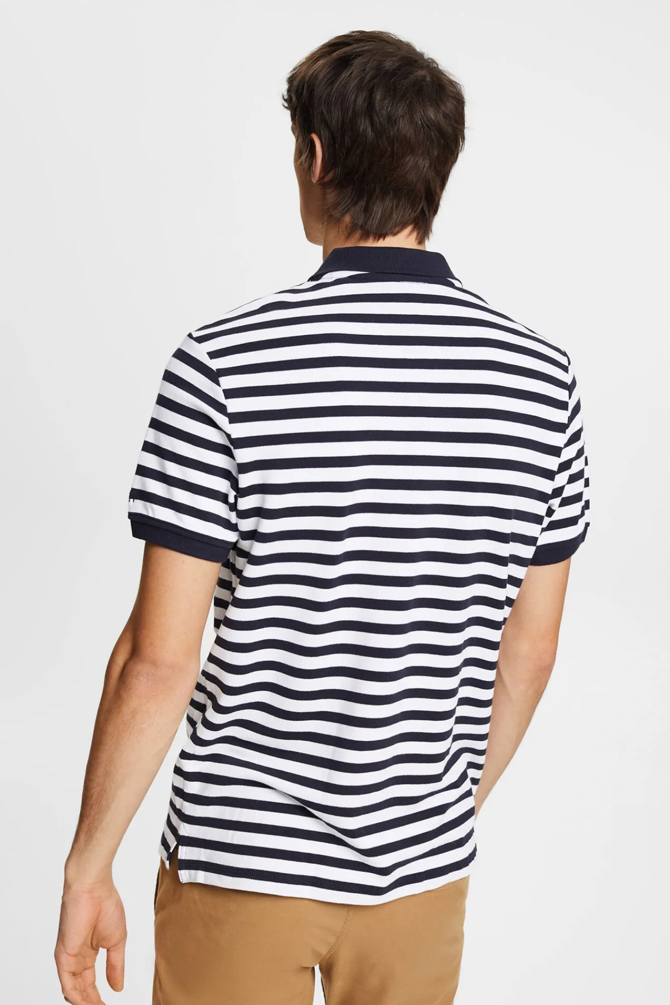 Polo Basico Pique Rayas Algodon^Esprit Outlet