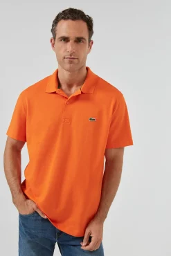 Polo Con Bordado De Cocodrilo Pespunteado^Lacoste Cheap