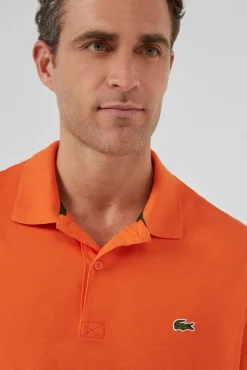 Polo Con Bordado De Cocodrilo Pespunteado^Lacoste Cheap