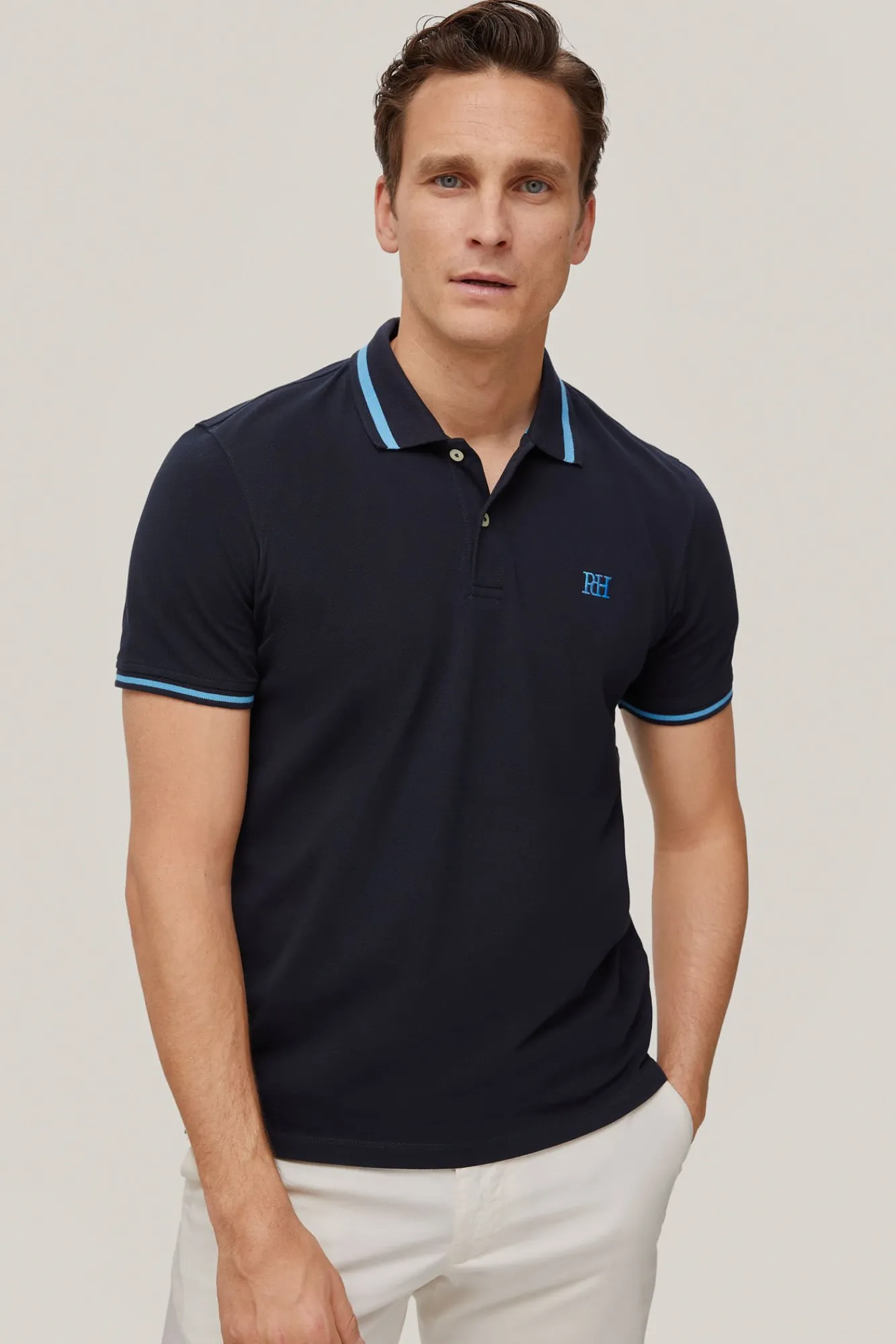 Polo Cuello Tip Logo Color^Pedro del Hierro Online