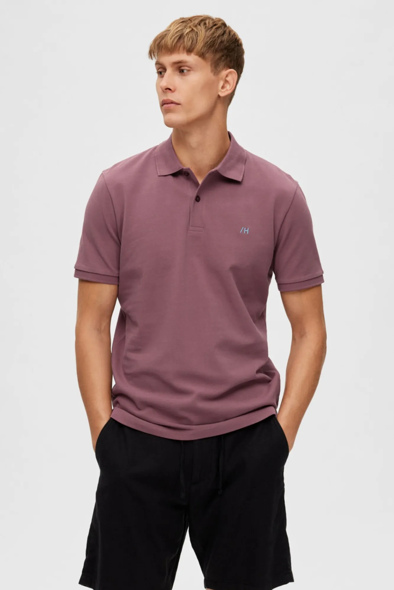 Polo De Algodon Organico Con Logo Bordado^Selected Best