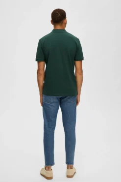 Polo De Algodon Organico Con Logo Bordado^Selected Cheap