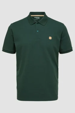 Polo De Algodon Organico Con Logo Bordado^Selected Cheap