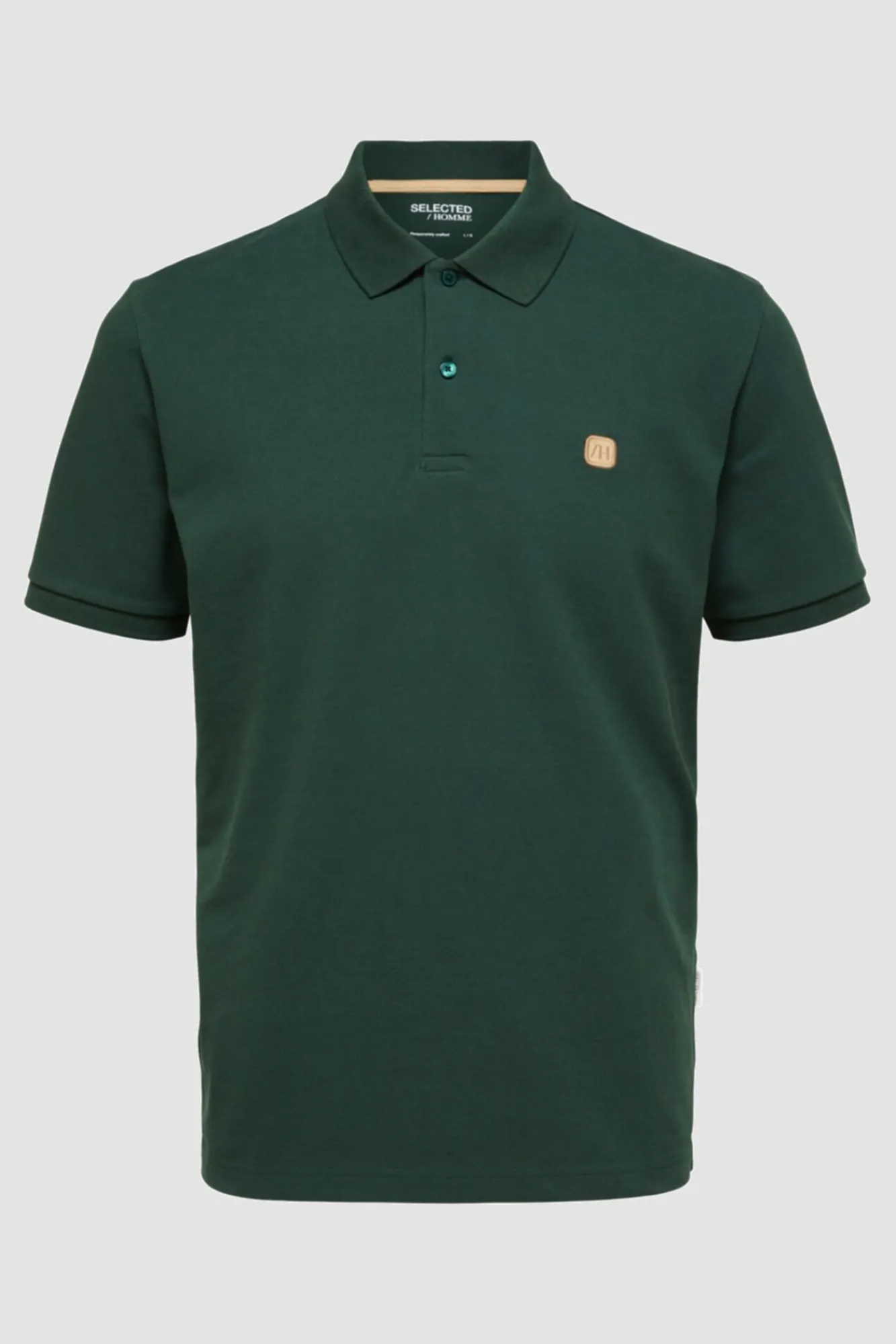 Polo De Algodon Organico Con Logo Bordado^Selected Cheap