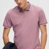 Polo De Manga Corta Con Cremallera De Algodon Organico.^Selected Store
