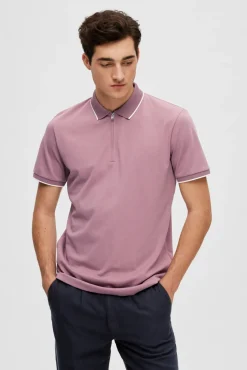 Polo De Manga Corta Con Cremallera De Algodon Organico.^Selected Store