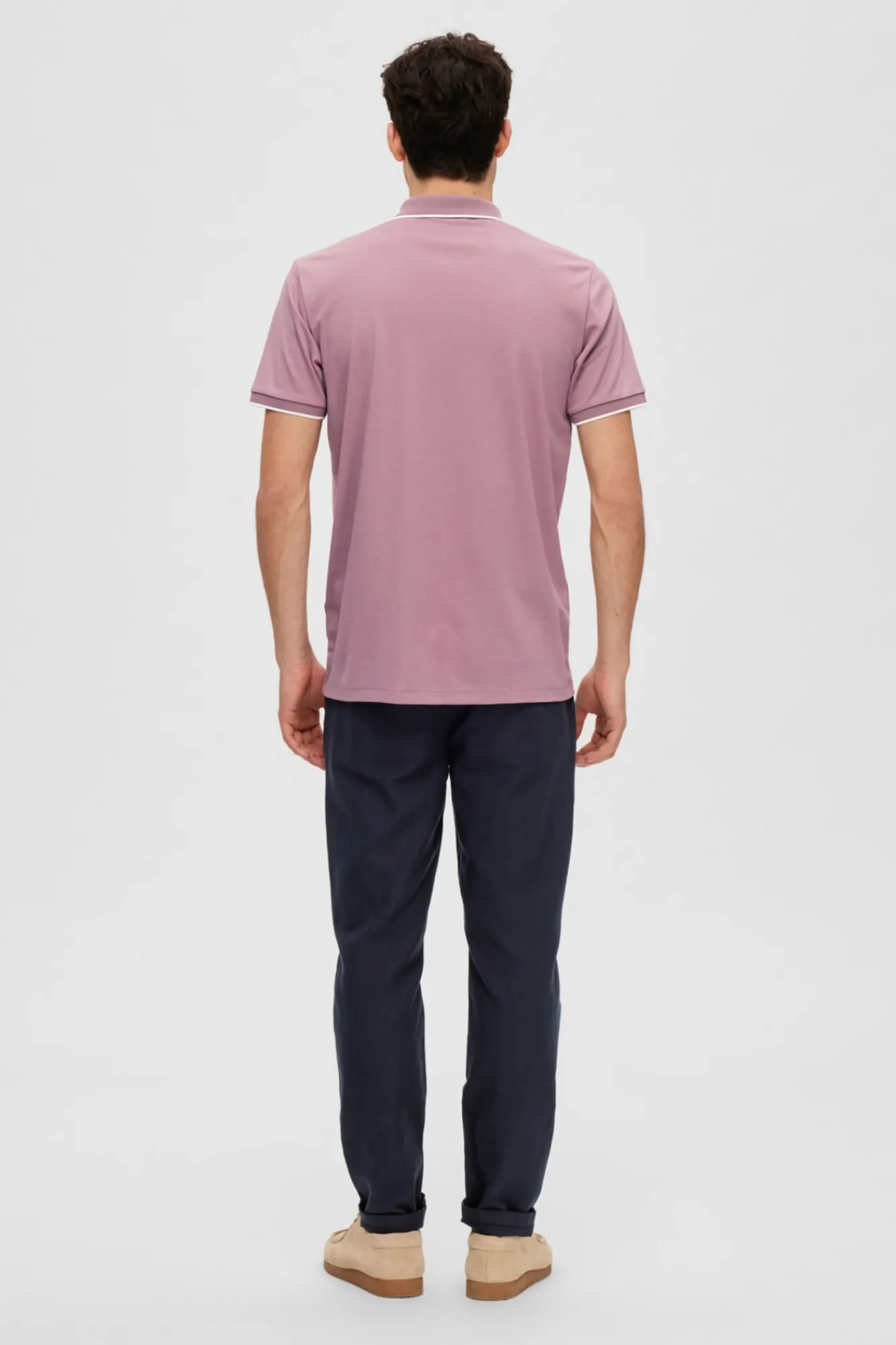 Polo De Manga Corta Con Cremallera De Algodon Organico.^Selected Store