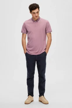 Polo De Manga Corta Con Cremallera De Algodon Organico.^Selected Store