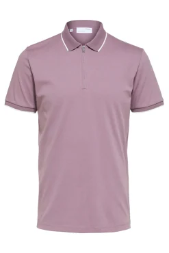 Polo De Manga Corta Con Cremallera De Algodon Organico.^Selected Store