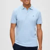 Polo De Manga Corta Con Logo Bordado 100% Algodon Organico^Selected Fashion