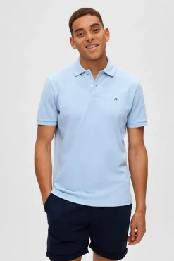 Polo De Manga Corta Con Logo Bordado 100% Algodon Organico^Selected Fashion