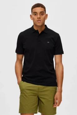 Polo De Manga Corta Con Logo Bordado 100% Algodon Organico^Selected Best Sale