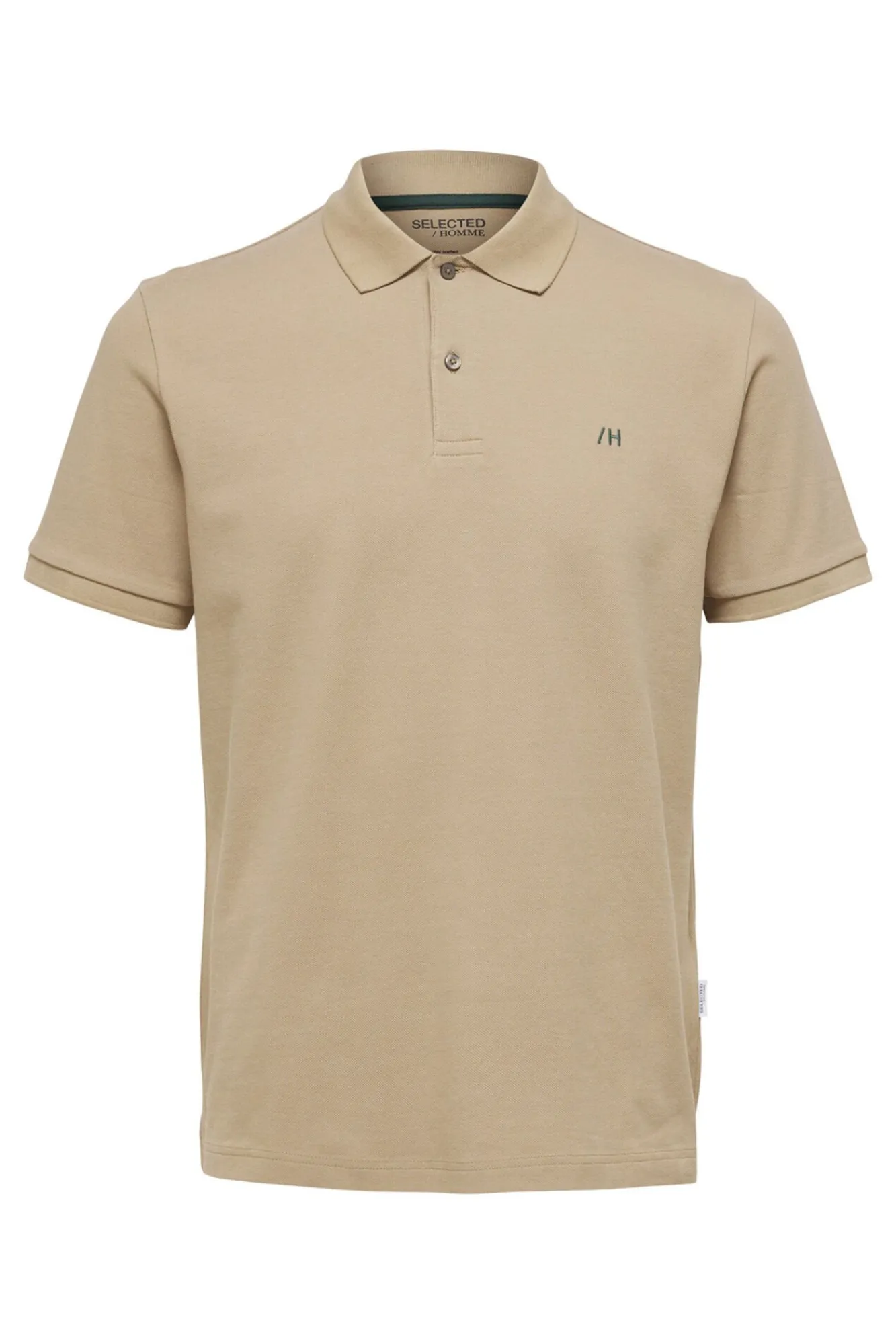 Polo De Manga Corta Con Logo Bordado 100% Algodon Organico^Selected Clearance