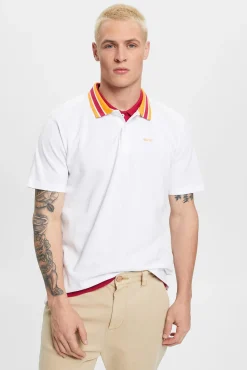 Polo Liso Manga Corta Algodon^Esprit Fashion