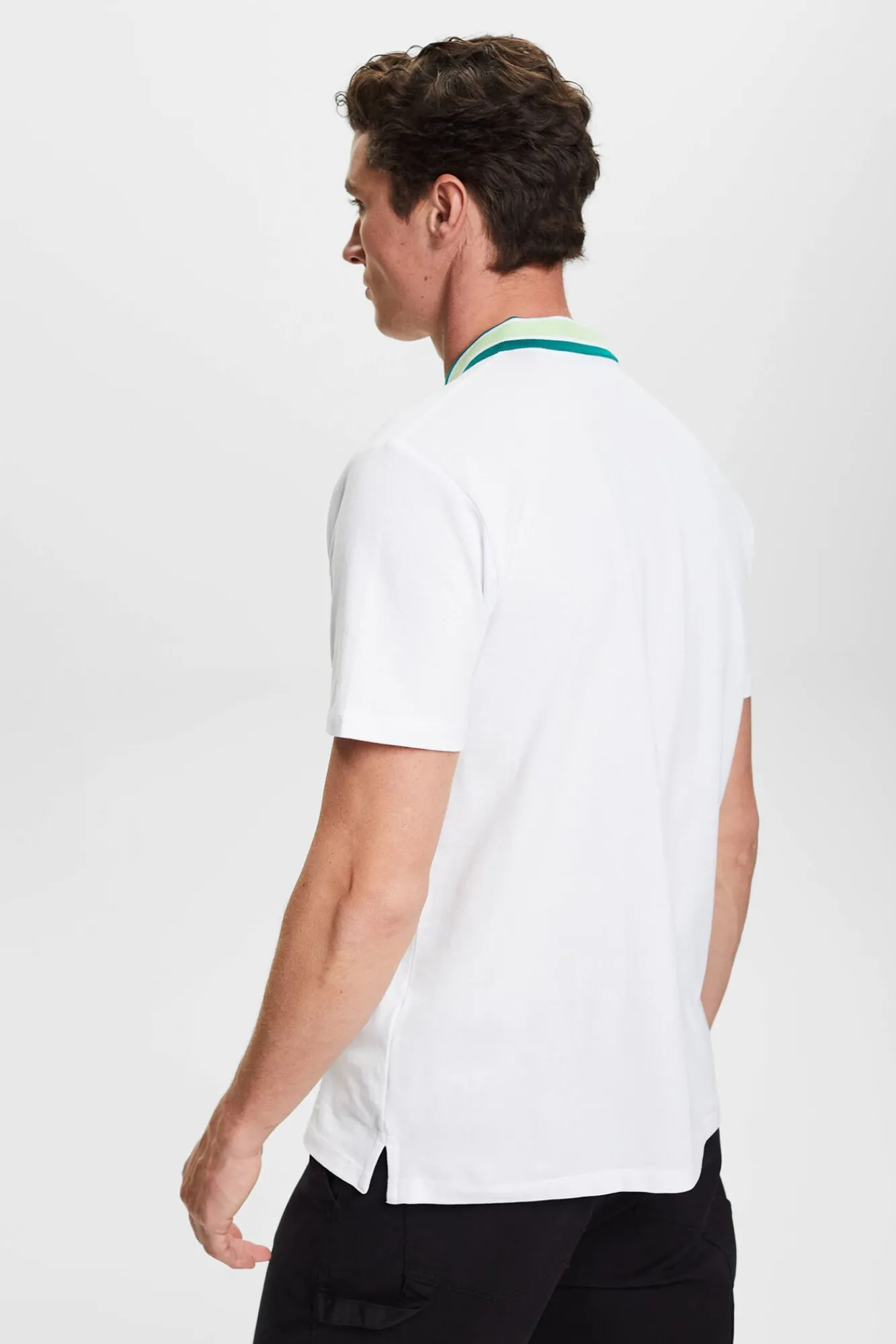 Polo Liso Manga Corta Algodon^Esprit Hot