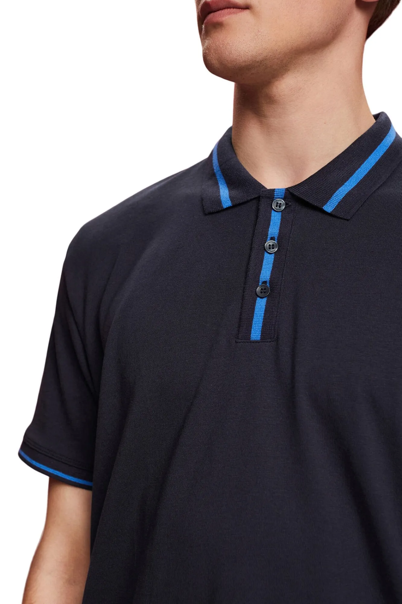 Polo Liso Regular Fit Con Lino^Esprit Flash Sale