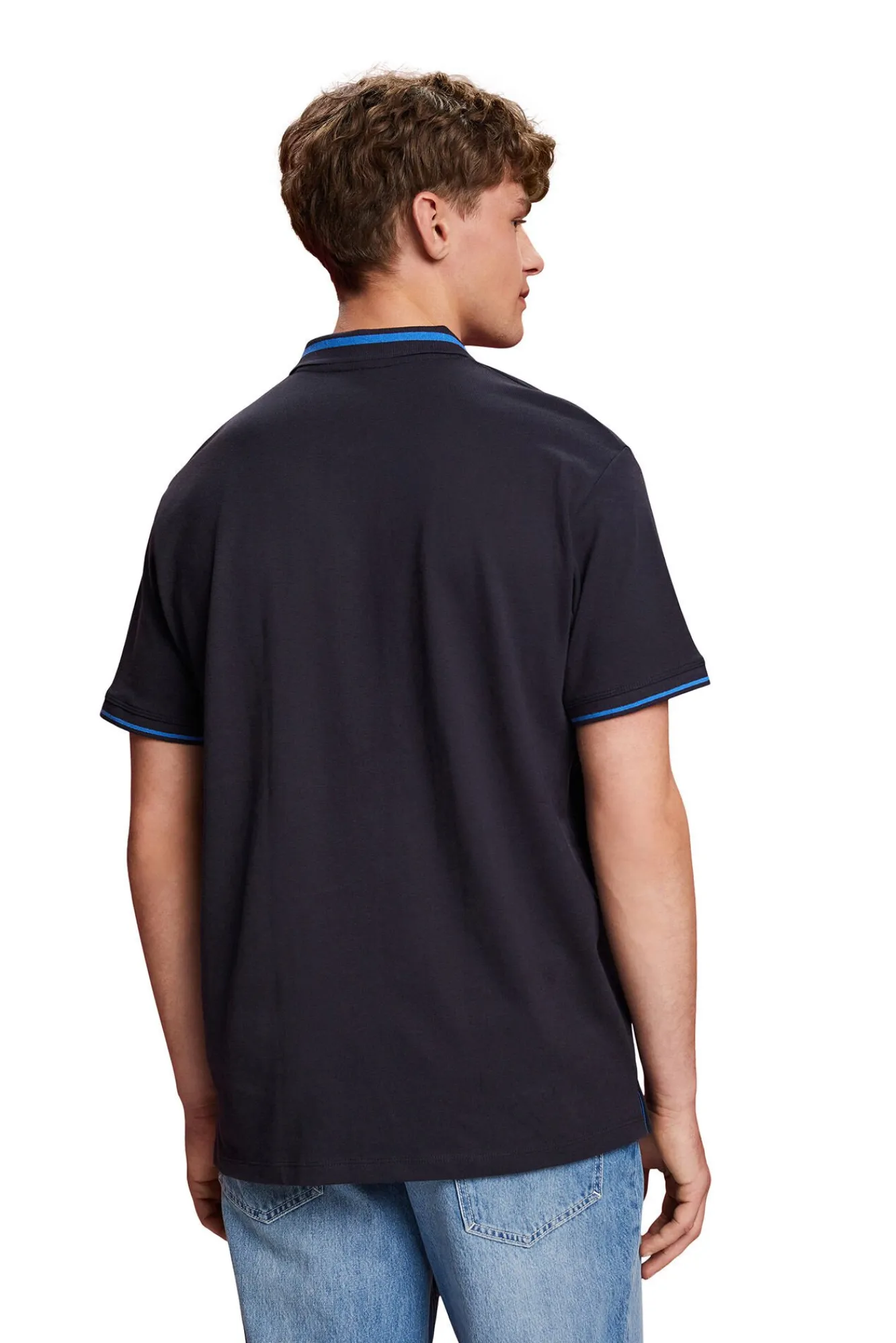 Polo Liso Regular Fit Con Lino^Esprit Flash Sale