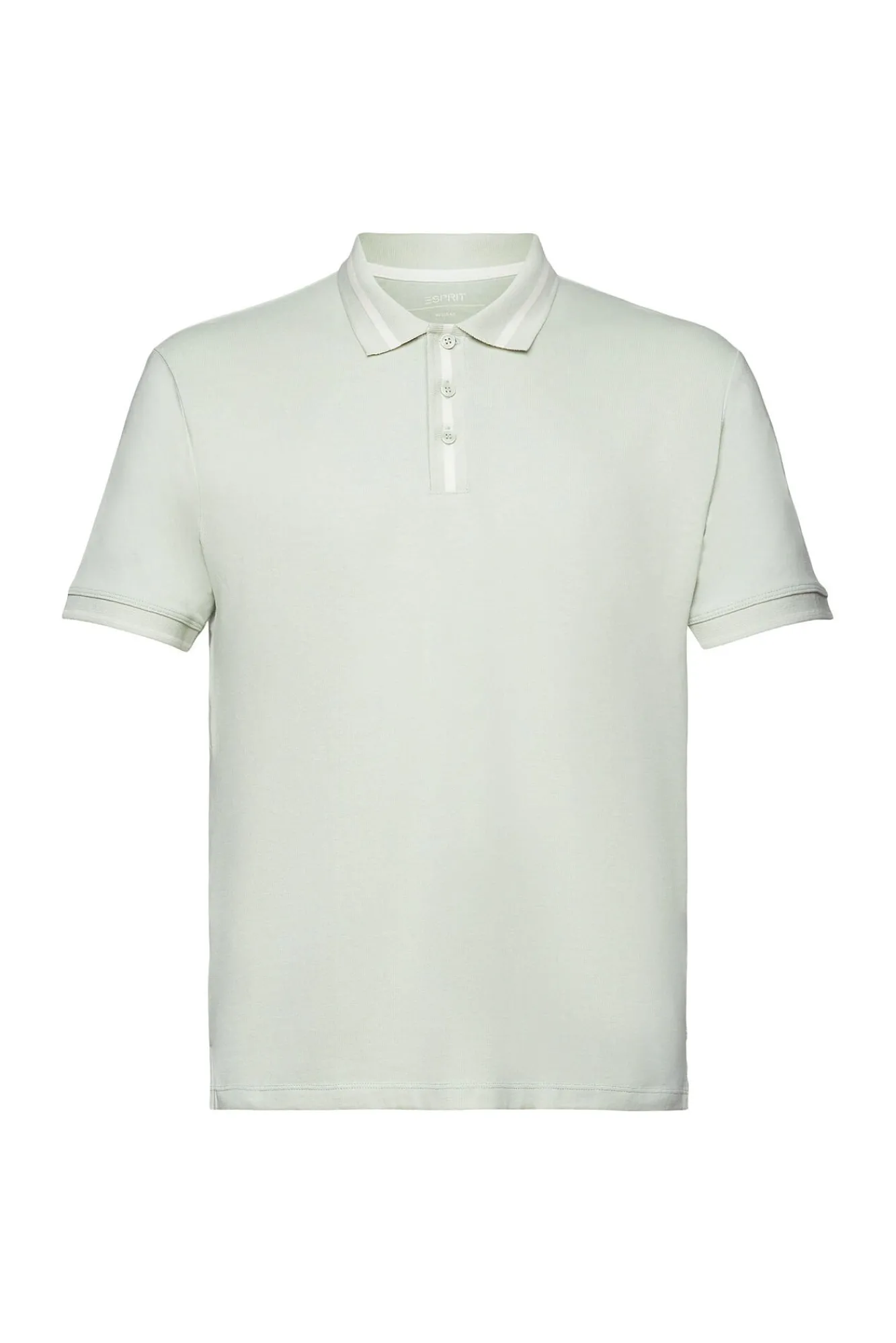 Polo Liso Regular Fit Con Lino^Esprit Shop