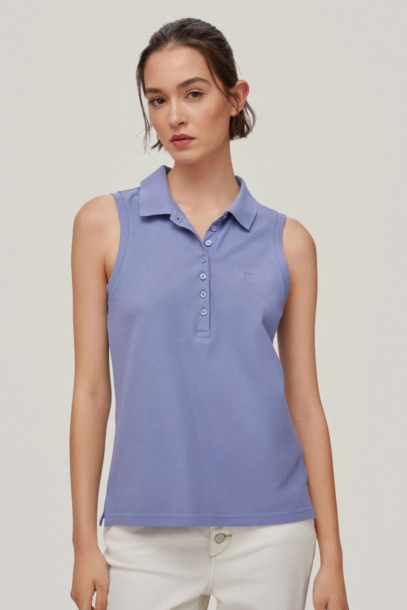 Polo Liso Sin Mangas^Pedro del Hierro New