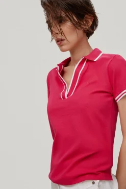 Polo Manga Corta Escote Desmentido^Pedro del Hierro Discount