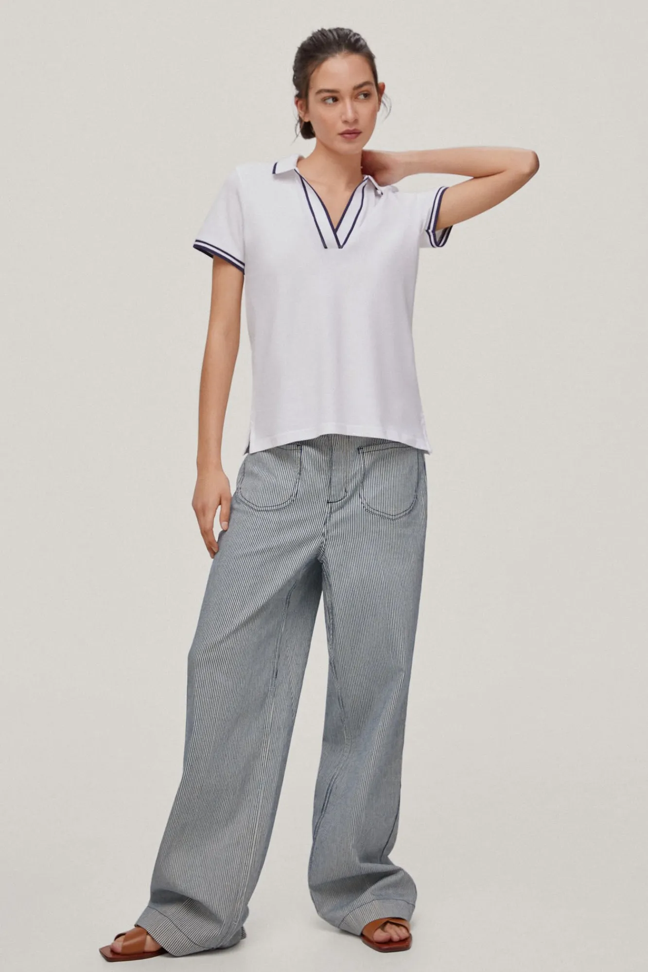 Polo Manga Corta Escote Desmentido^Pedro del Hierro New