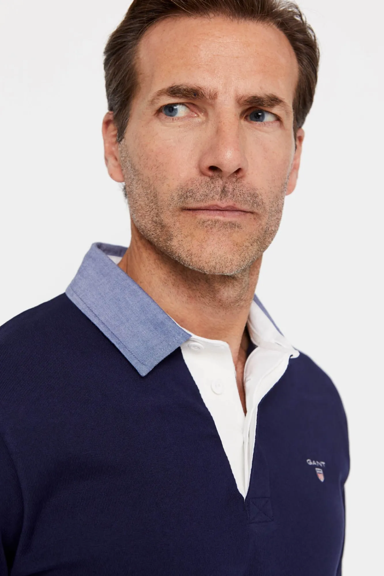 Polo Manga Larga^Gant Discount