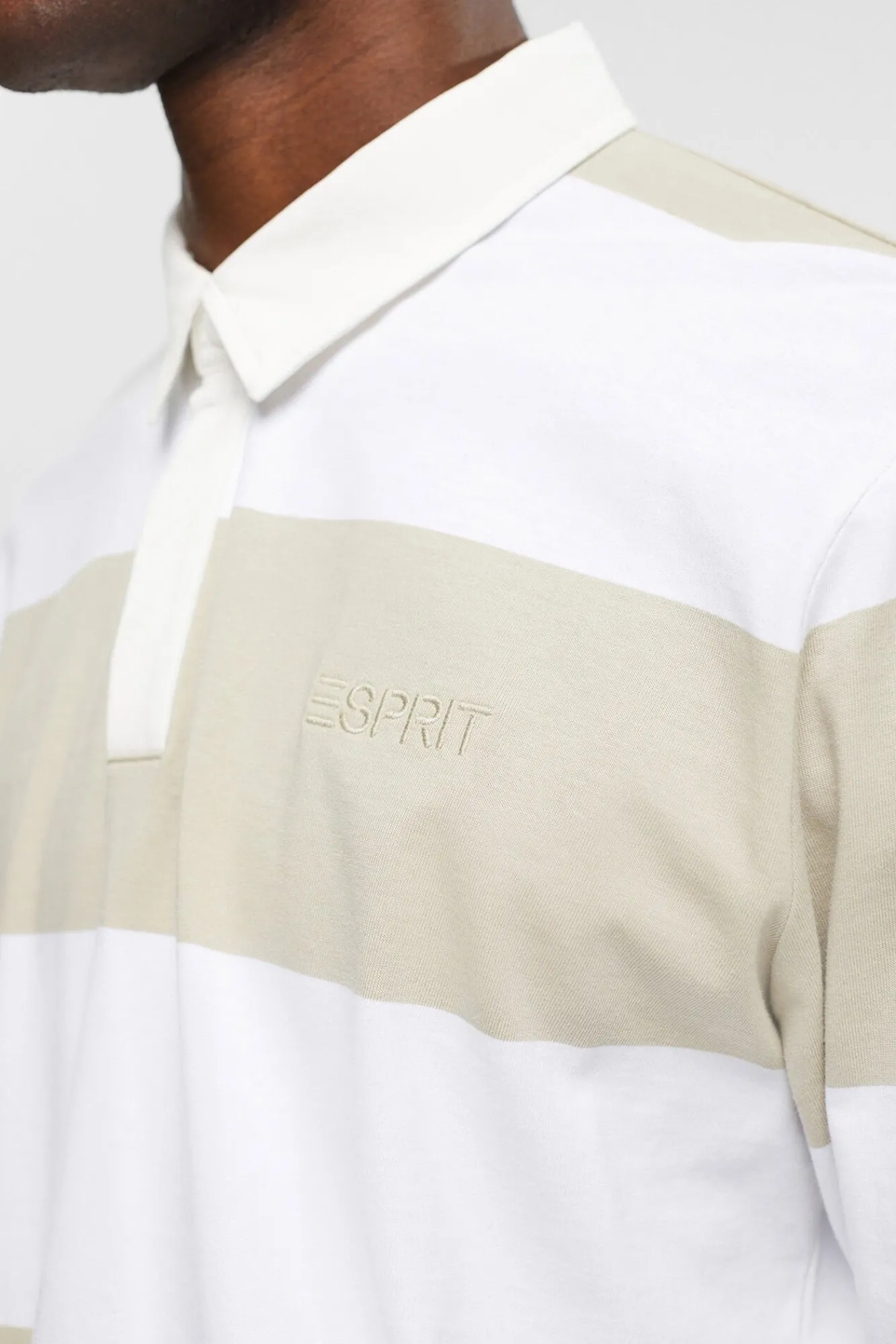 Polo Manga Larga Color Block^Esprit Clearance