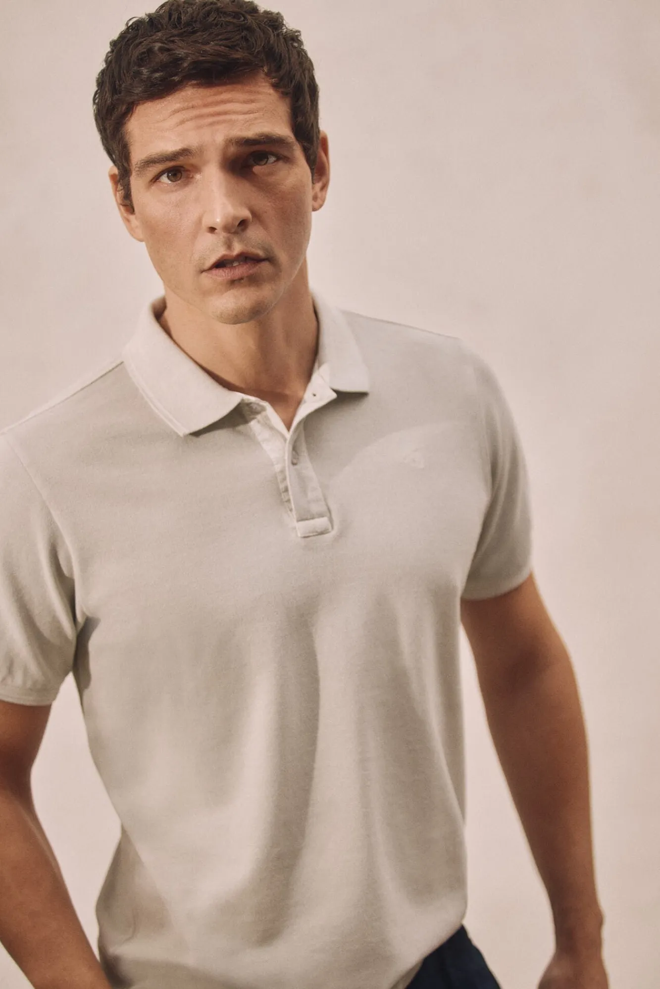 Polo Pique Lavado Bordado Avion^Ooto Shop