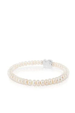 Pulsera Perlas Y Oso De Plata^Tous Flash Sale