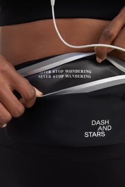 Rinonera Negra Extra Plana^Dash and Stars Hot