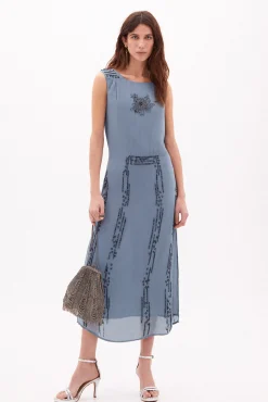 Rita Vestido Midi Bordado^Hoss Intropia Store