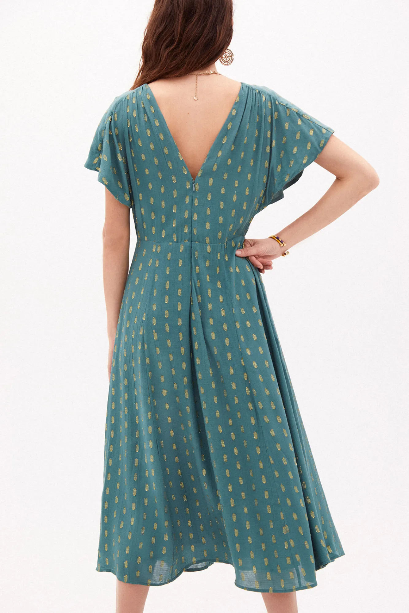 Sabrina Vestido Midi Con Lurex^Hoss Intropia Cheap