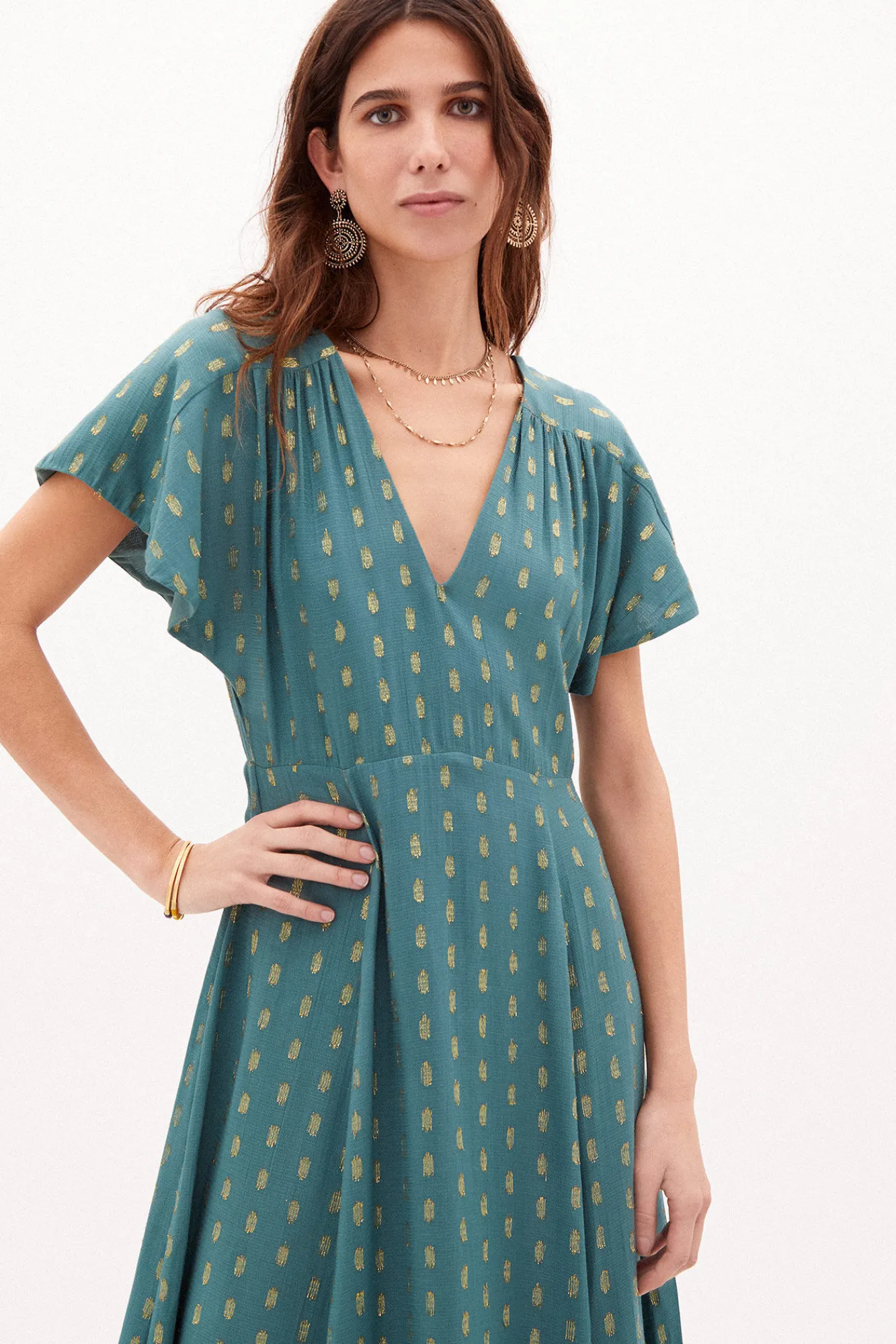 Sabrina Vestido Midi Con Lurex^Hoss Intropia Cheap