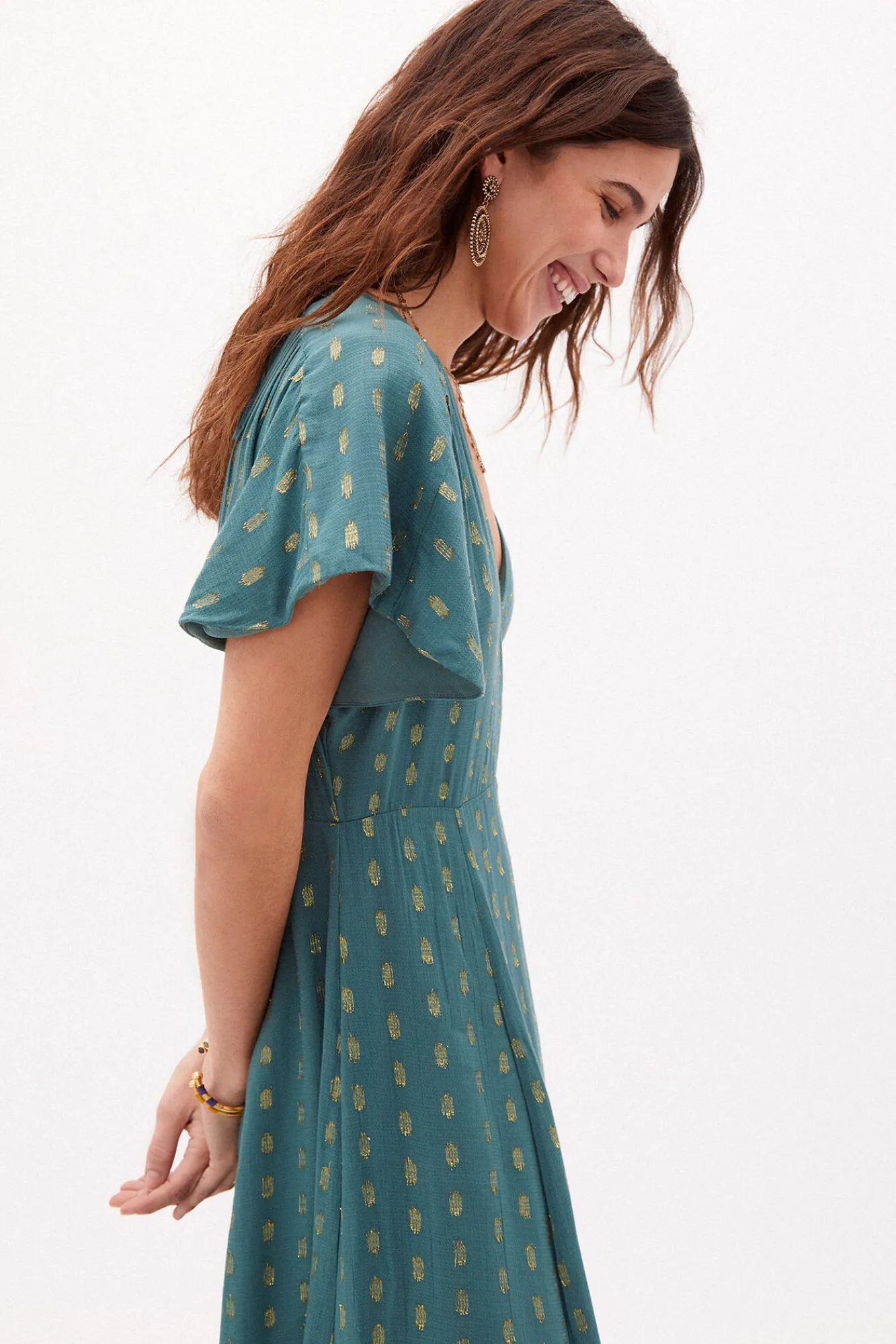 Sabrina Vestido Midi Con Lurex^Hoss Intropia Cheap