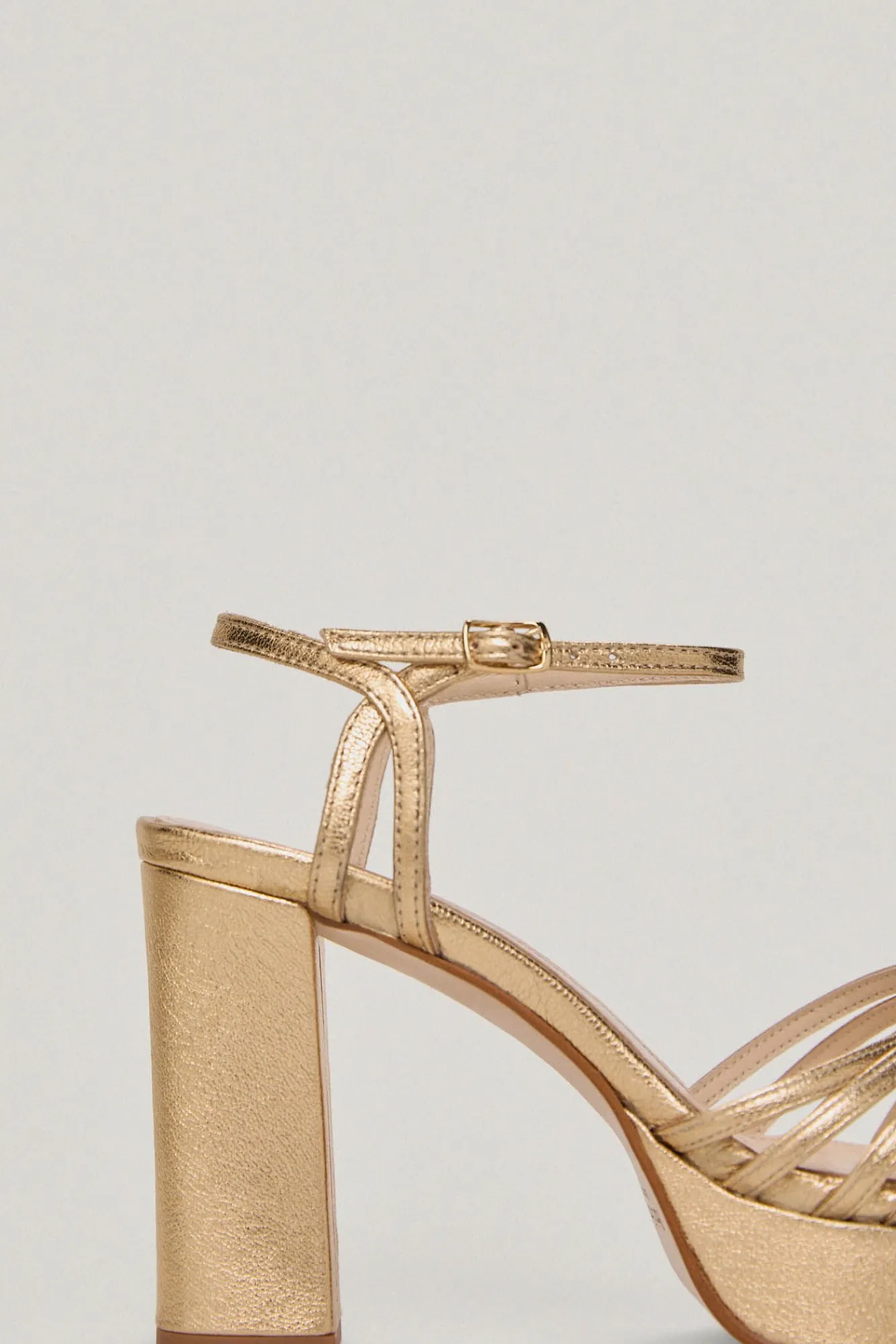 Sandalia Bloque Multi Straps De Piel^Pedro del Hierro Clearance