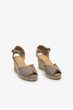 Sandalia Con Cuna Bianca Lona^Castaner Discount