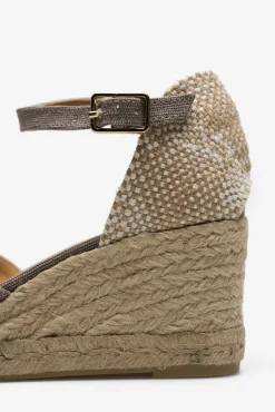 Sandalia Con Cuna Bianca Lona^Castaner Discount