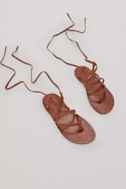 Sandalia Esclava De Piel Trenzada Con Tachuelas^Pedro del Hierro Discount