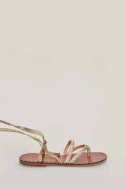 Sandalia Esclava De Piel Trenzada Con Tachuelas^Pedro del Hierro Store