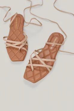 Sandalia Plana De Piel Con Planta Acolchada^Pedro del Hierro Shop