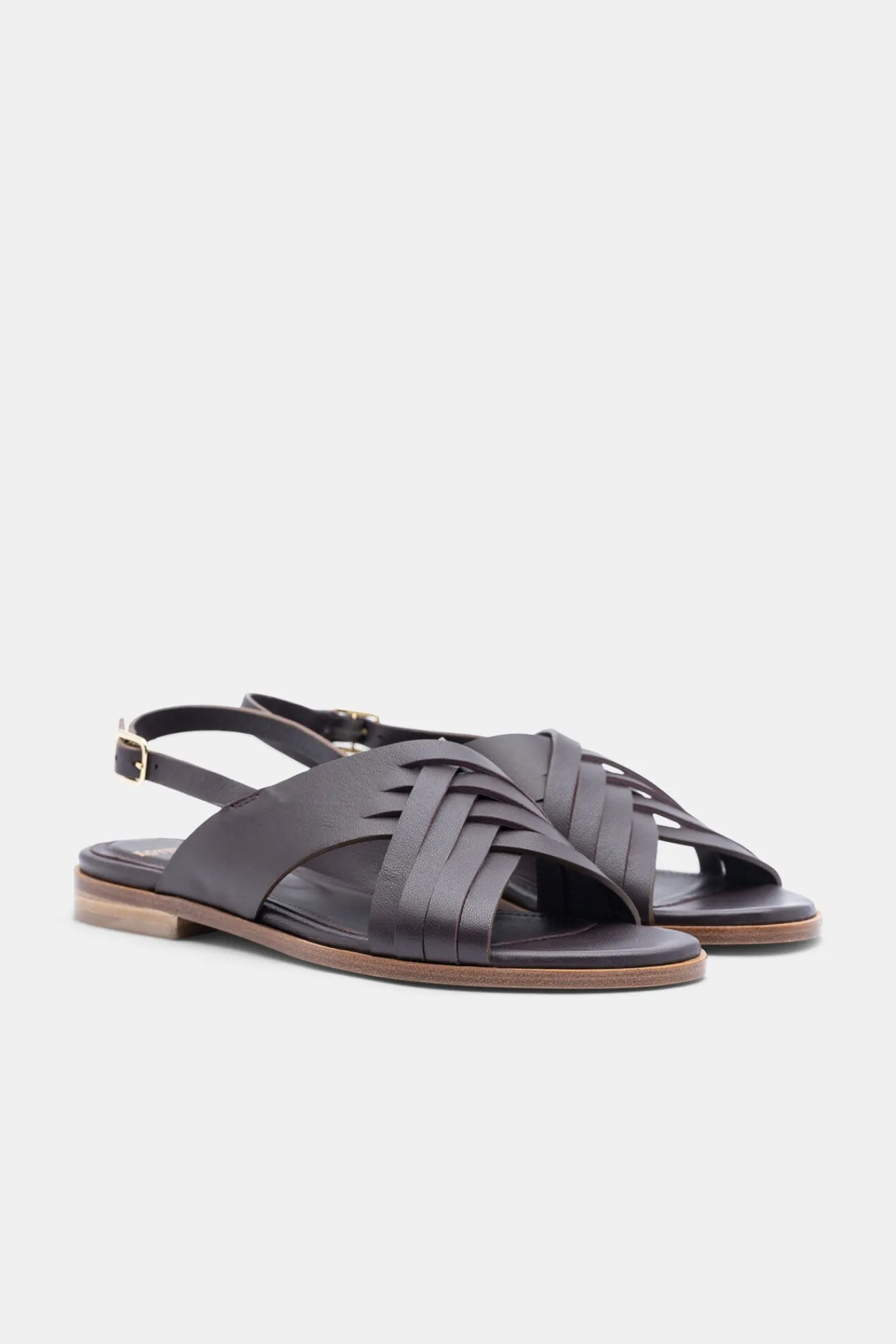 Sandalias Burdeos De Vacuno Liso^Lottusse Best