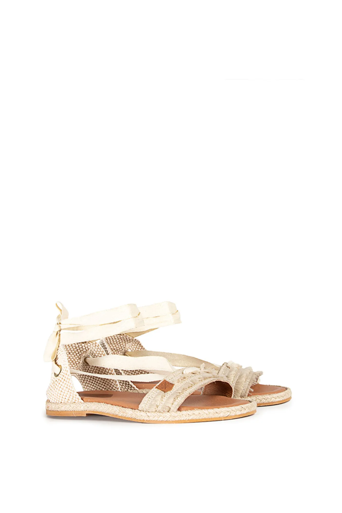 Sandalias Clara Laz Flecos Beig^Popa Hot