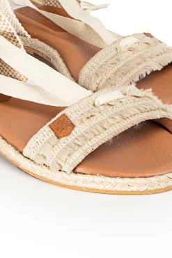 Sandalias Clara Laz Flecos Beig^Popa Hot