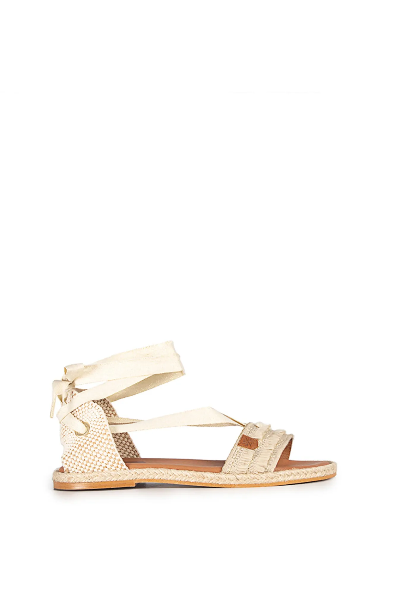 Sandalias Clara Laz Flecos Beig^Popa Hot